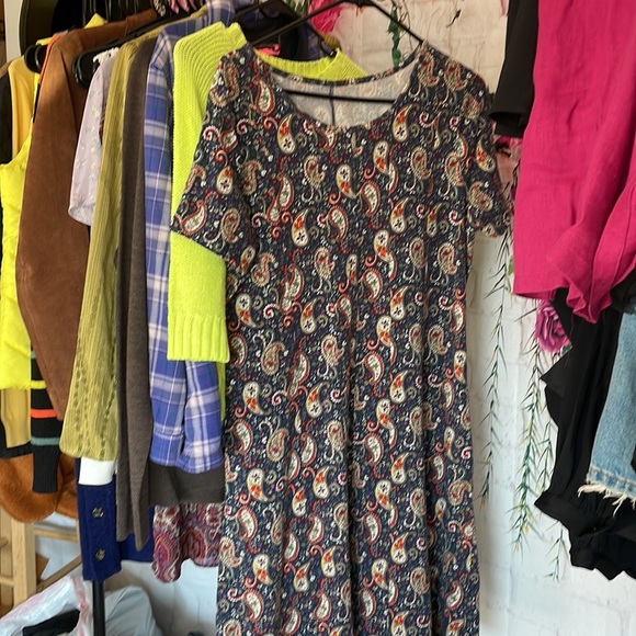 Appleseed's Dresses 6 Appleseeds Womans Pl Blue Paisley Dress Petite Pl Poshmark